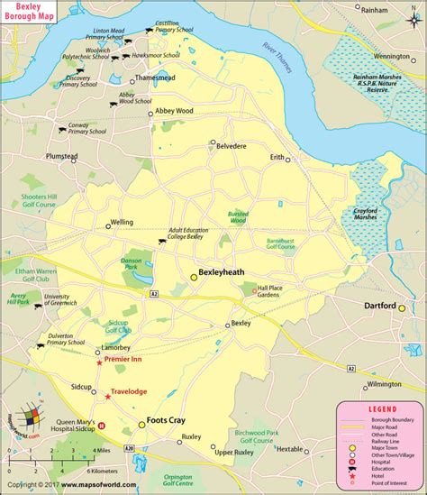 map of bexley|Detailed Road Map of Bexley .